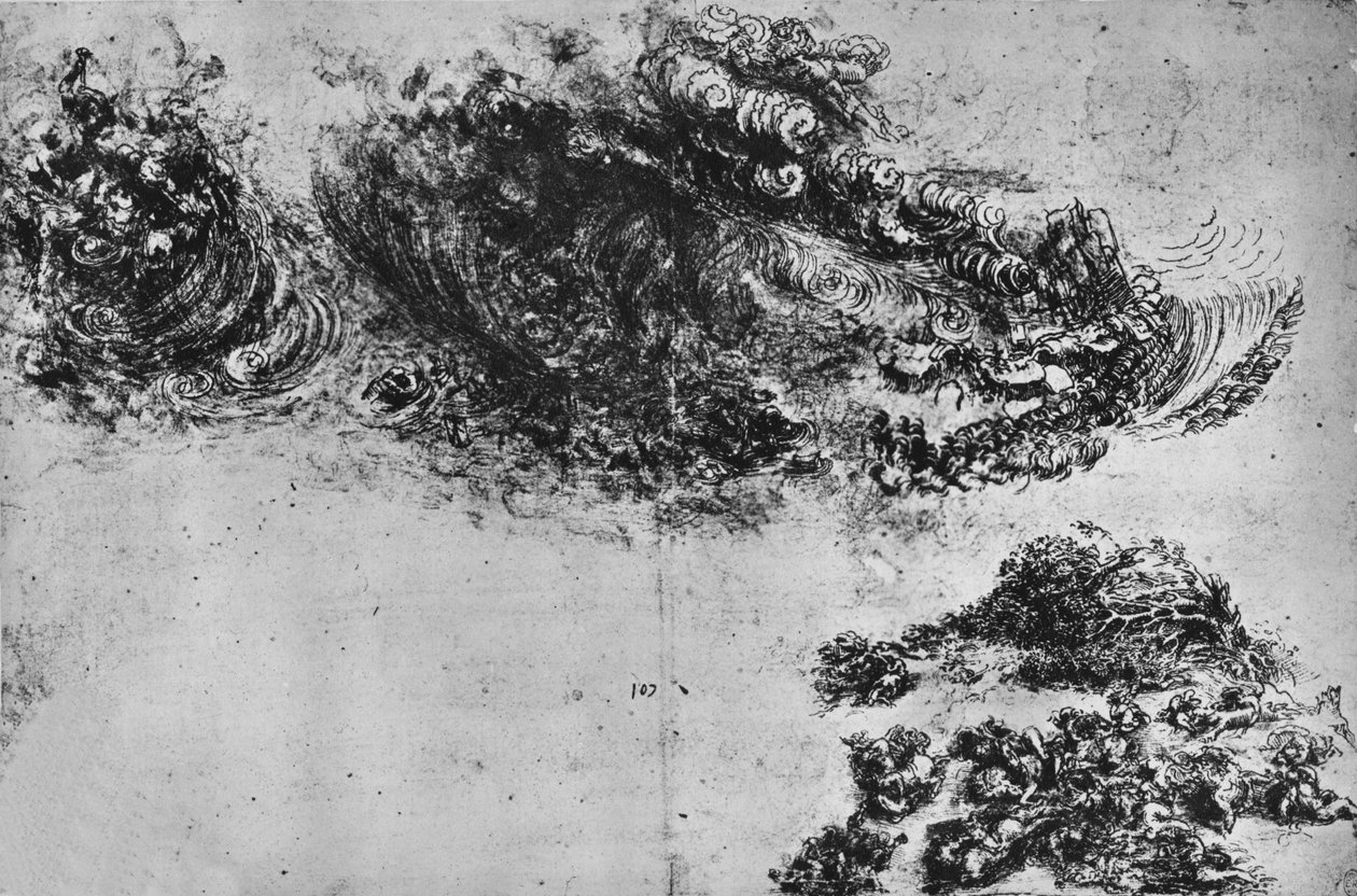 Tufan, c1480 1945 by Leonardo da Vinci