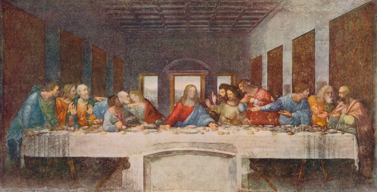 Son Akşam Yemeği, 1494-1498 by Leonardo da Vinci