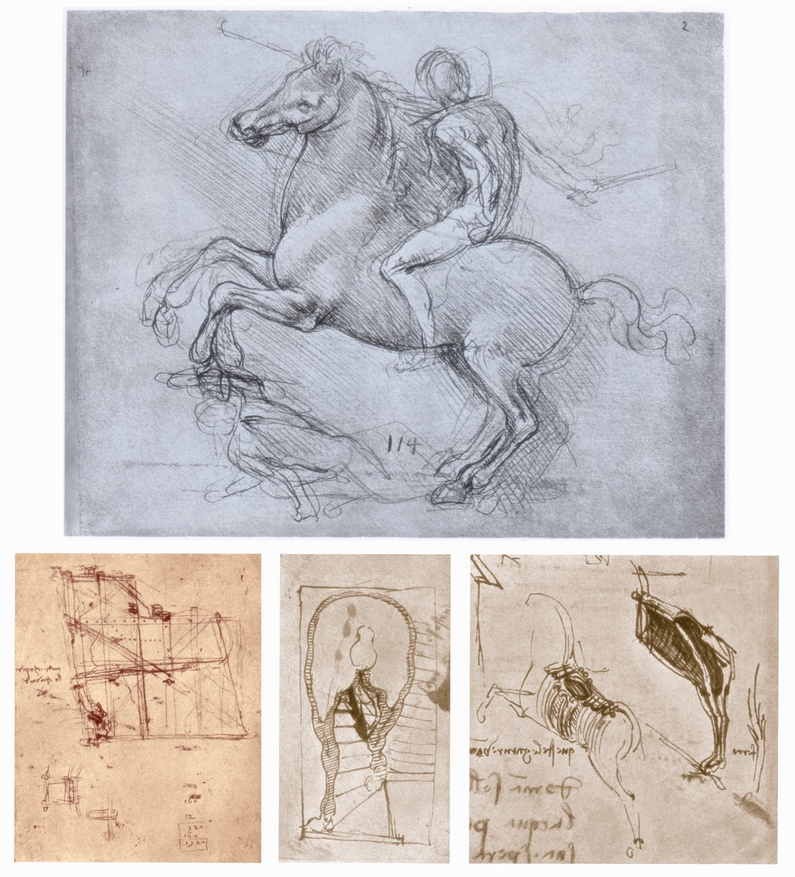 Sforza Anıtı, c1488-1493 by Leonardo da Vinci