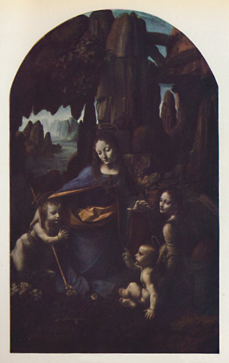 Kayaların Bakiresi, c1508, c1950. by Leonardo da Vinci