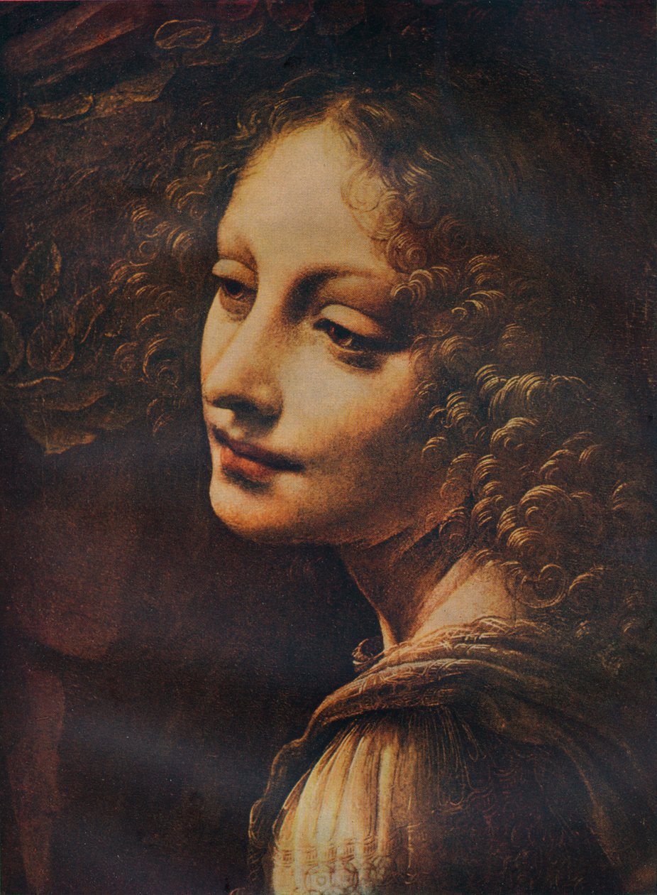 Kayaların Bakiresi detayı, c1491 by Leonardo da Vinci