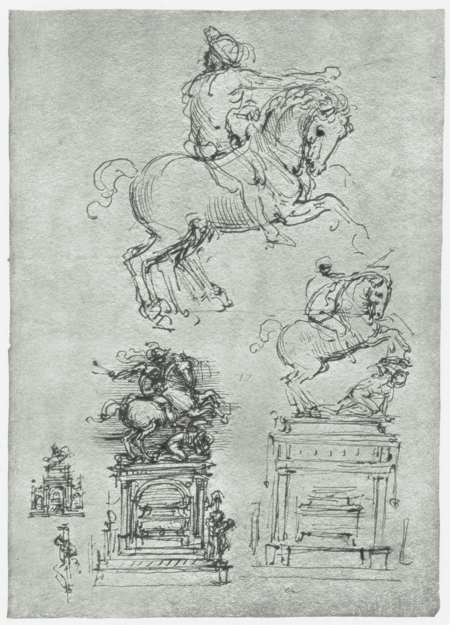 Trivulzio Anıtı, c1511 by Leonardo da Vinci