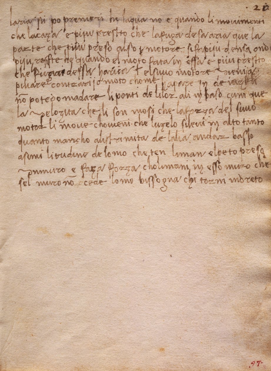 The Codex Trivulzianus'tan imzasız alıntı by Leonardo da Vinci