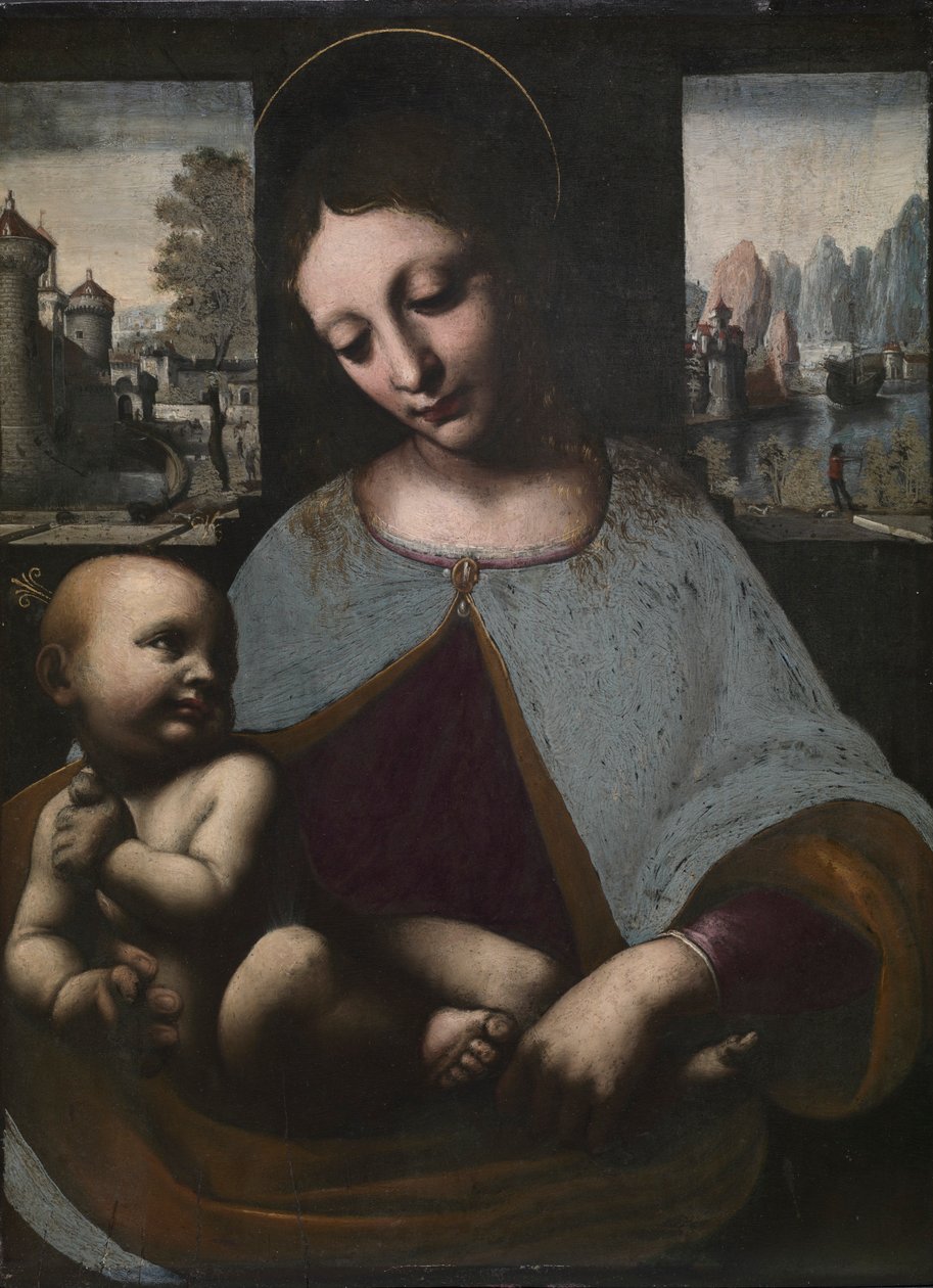 Bakire ve Çocuk, c. 1500. by Leonardo da Vinci