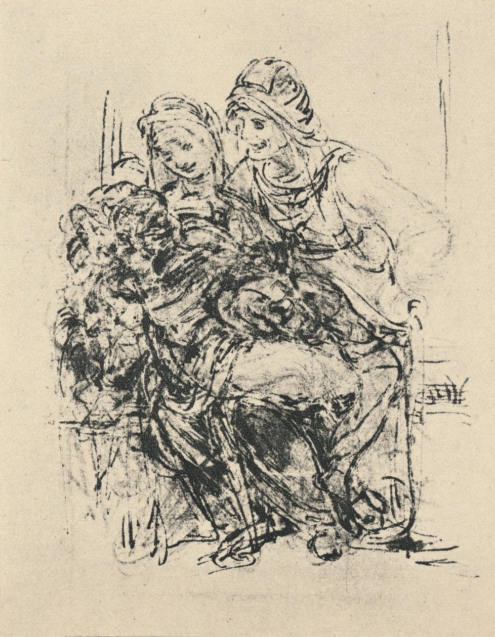 Anne ile Bakire ve Çocuk, c1480 1945 by Leonardo da Vinci