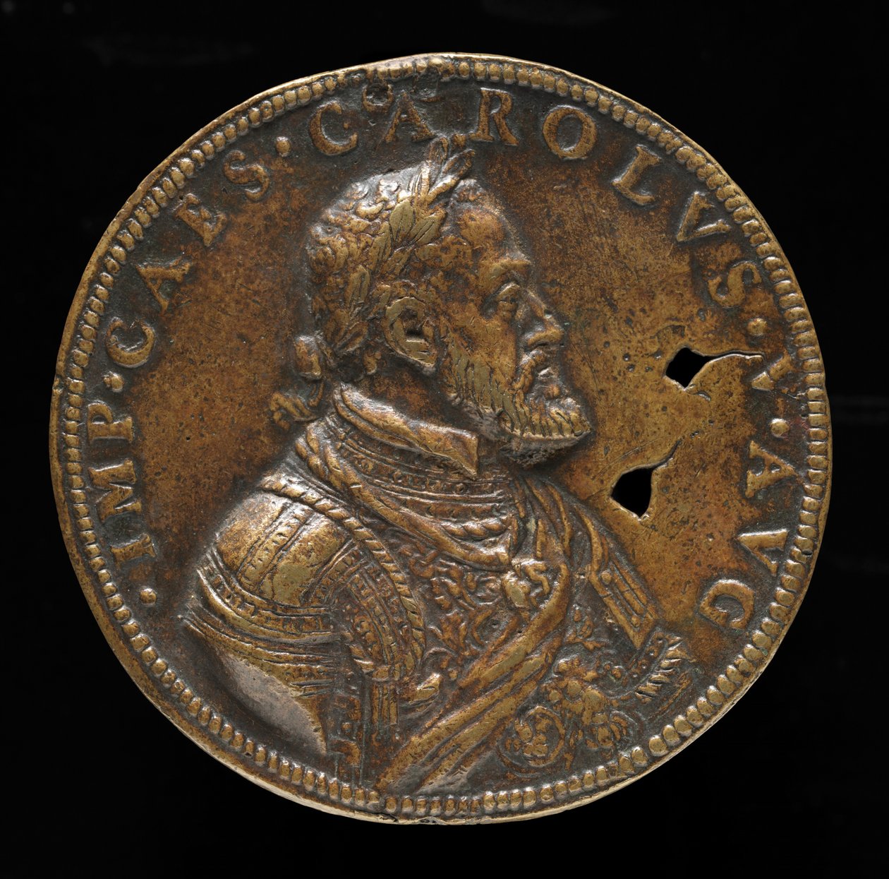 Charles V, 1500-1558, İspanya Kralı 1516-1556, Kutsal Roma İmparatoru 1519 [ön yüz], 1547 veya sonrası. by Leone Leoni