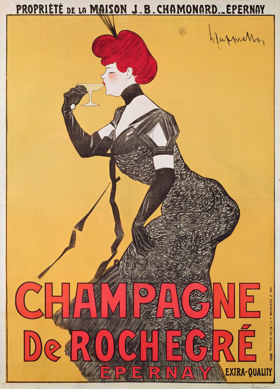 Poster reklam Champagne de Rochegre by Leonetto Cappiello