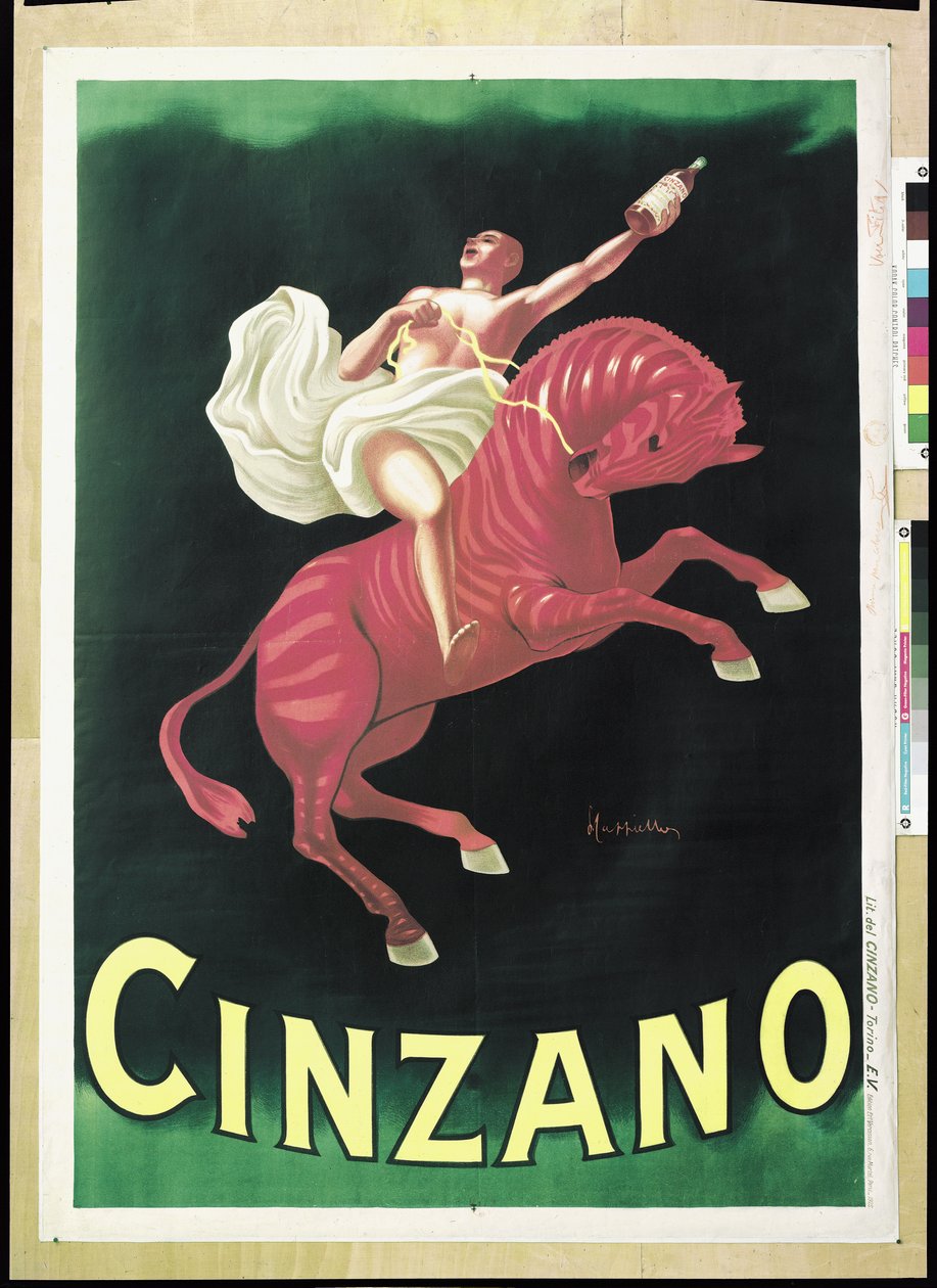 Poster advertising Cinzano, 1925  by Leonetto Cappiello