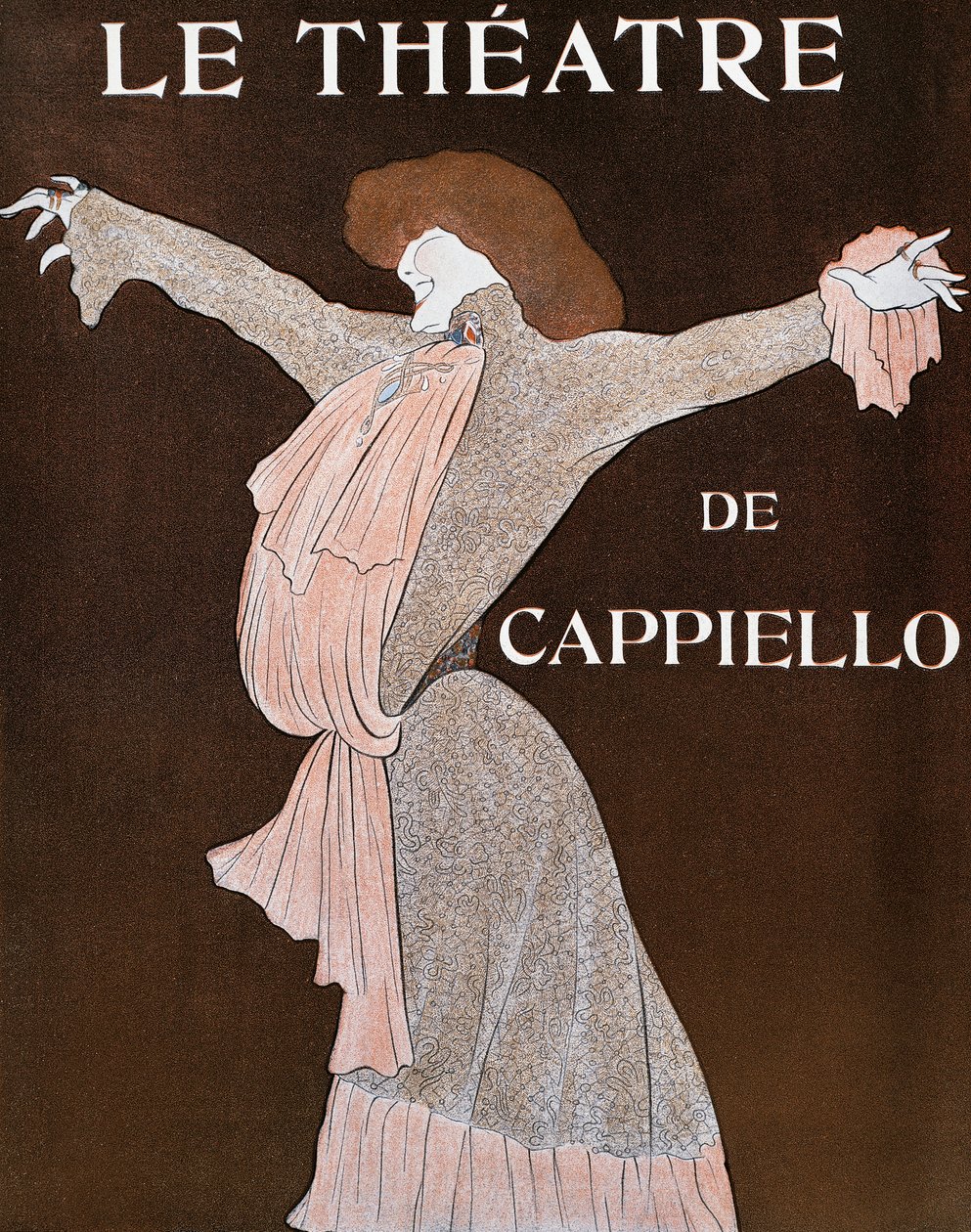 Oyuncu Sarah Bernhardt (1844-1923), Fransız dergisi Le Theatre