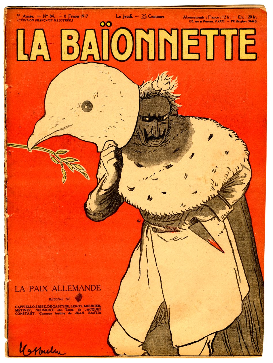 Renklerde Hiciv “La Baionnette”in Kapağı by Leonetto Cappiello