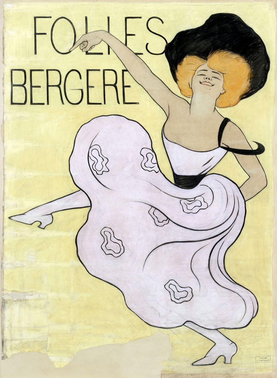 Folies Bergeres, 1900 by Leonetto Cappiello