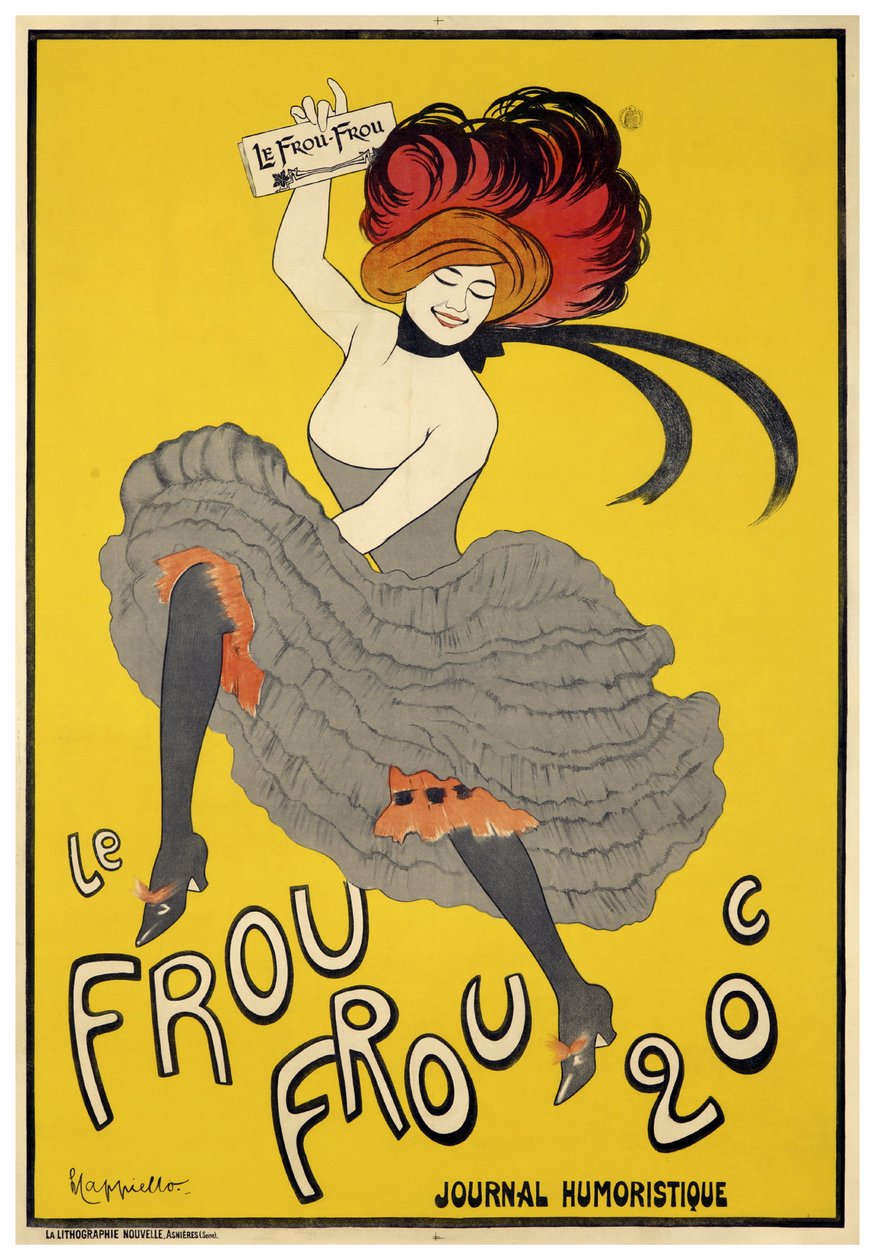 Le Frou-Frou (1899) açılış sorunu by Leonetto Cappiello