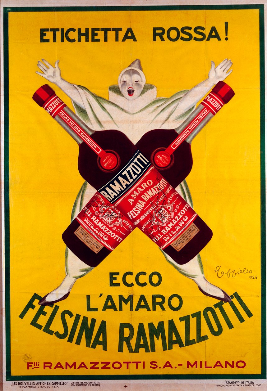içki Amaro (Amer) felsina Ramazzotti için poster by Leonetto Cappiello