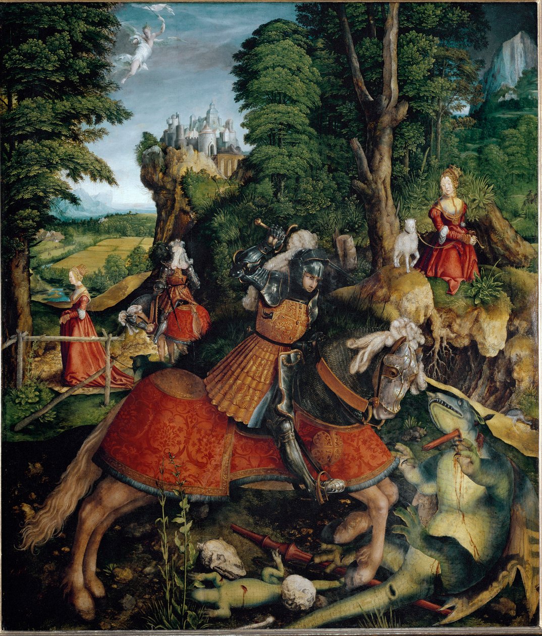 Aziz George Ejderhayı Öldürüyor (Resim by Leonhard Beck