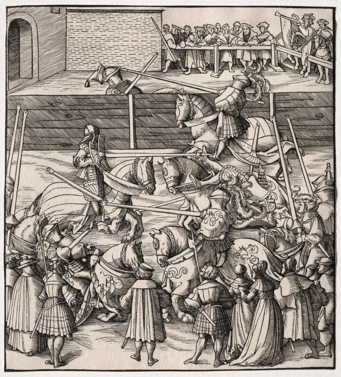 Jousting ve Devirme Sanatı by Leonhard Beck