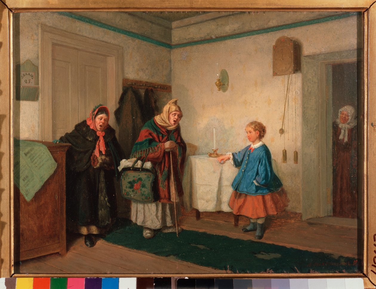 Dilenci şarkıcılar. Leonid Ivanovich Solomatkin (1837-1883), tuval üzerine yağlı boya tablosu by Leonid Ivanovich Solomatkin