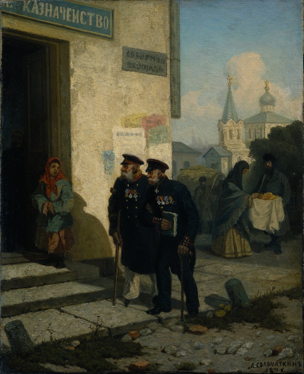 Emeklilik Günü, 1878 by Leonid Ivanovich Solomatkin