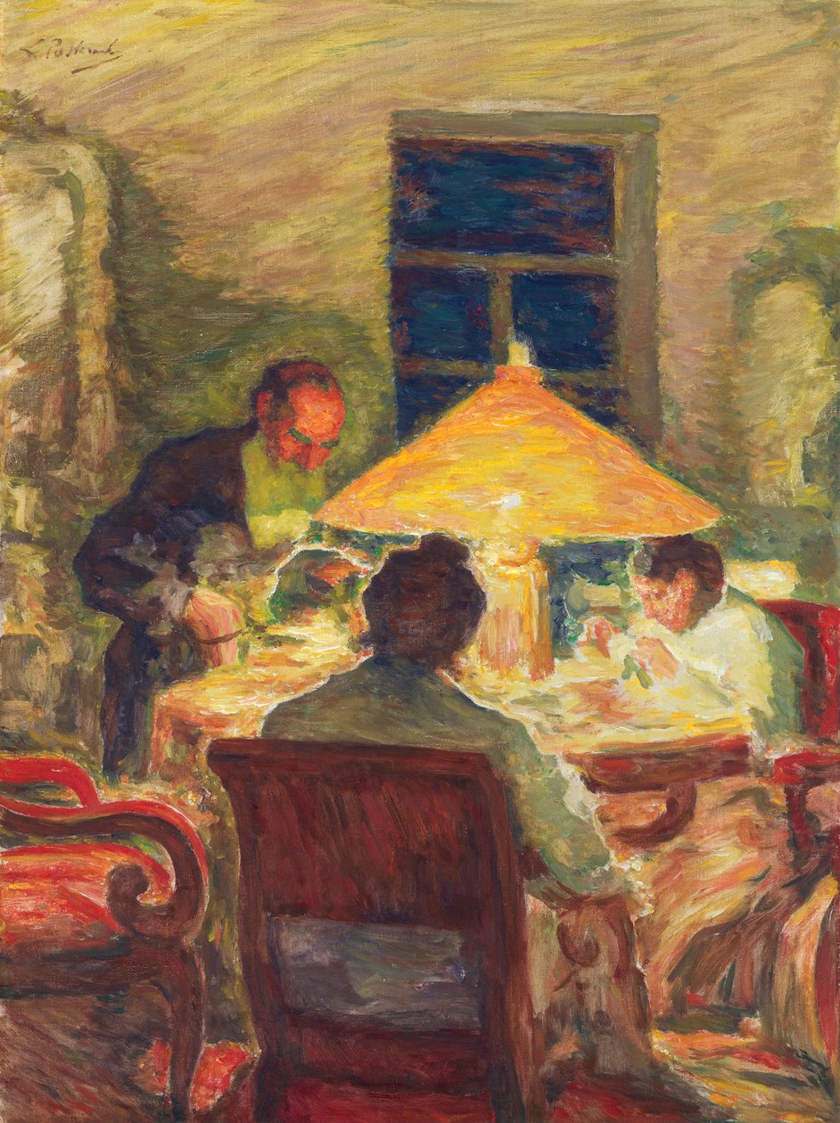 Leo Tolstoy Ailesiyle, Pasternak, Leonid Osipovich (1862-1945). Tuval üzerine yağlıboya by Leonid Osipovic Pasternak