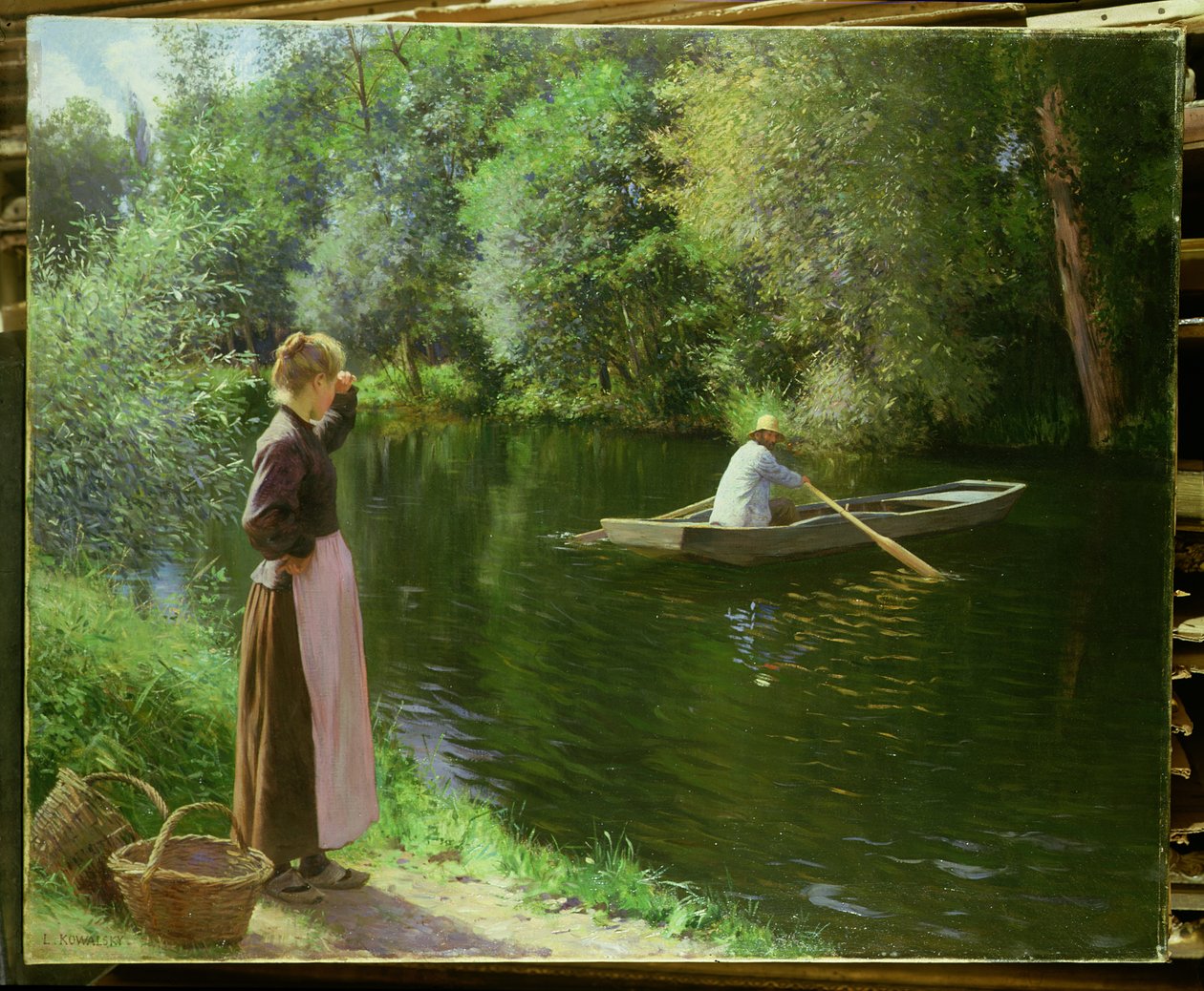 Bir Yaz Günü Tekne Gezisi by Leopold Franz Kowalsky