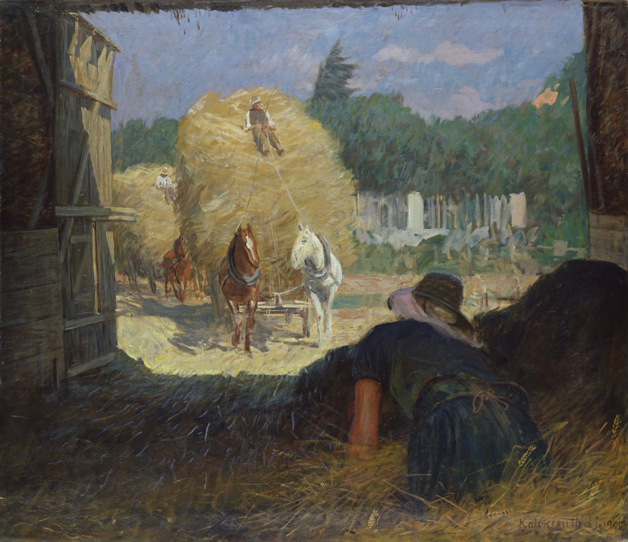 Hasat Zamanı, 1900 by Leopold Karl Walter von Kalckreuth