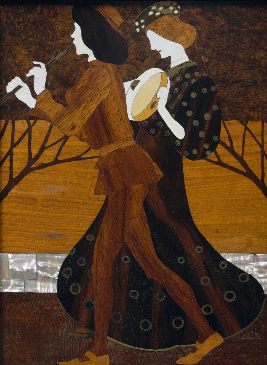 Çekmeceli dolap, yaklaşık 1908, Leopold Bauer (1872-1938), ceviz, pirinç ve sedef, Detay, Avusturya, 20. yüzyıl by Leopold Bauer