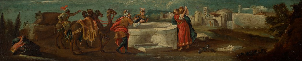 Kuyudaki İsa ve Samiriyeli kadın by Leopold Blonder