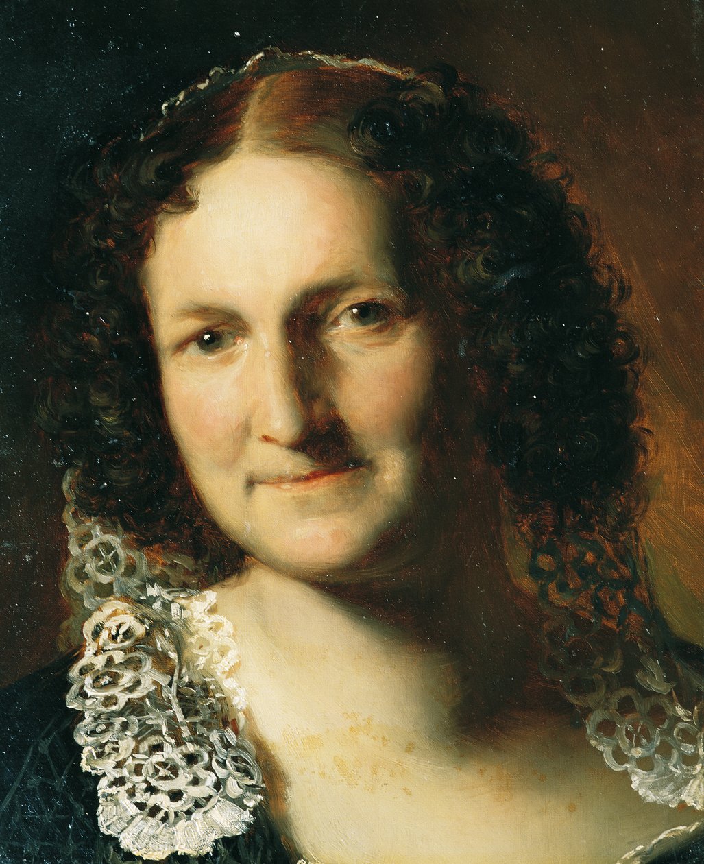 bir bayanın portresi by Leopold Blonder