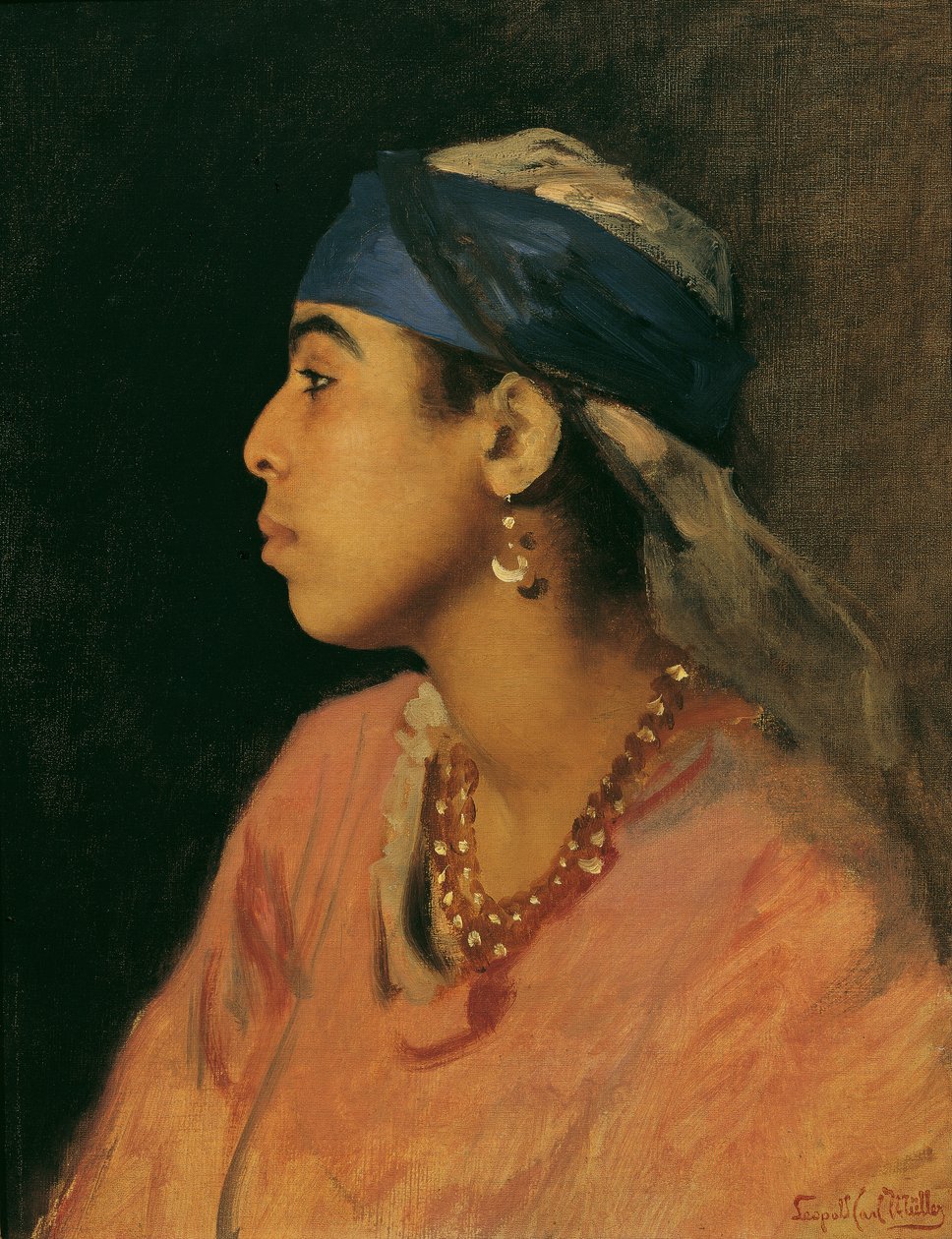 Mısırlı şarkıcı by Leopold Carl Muller