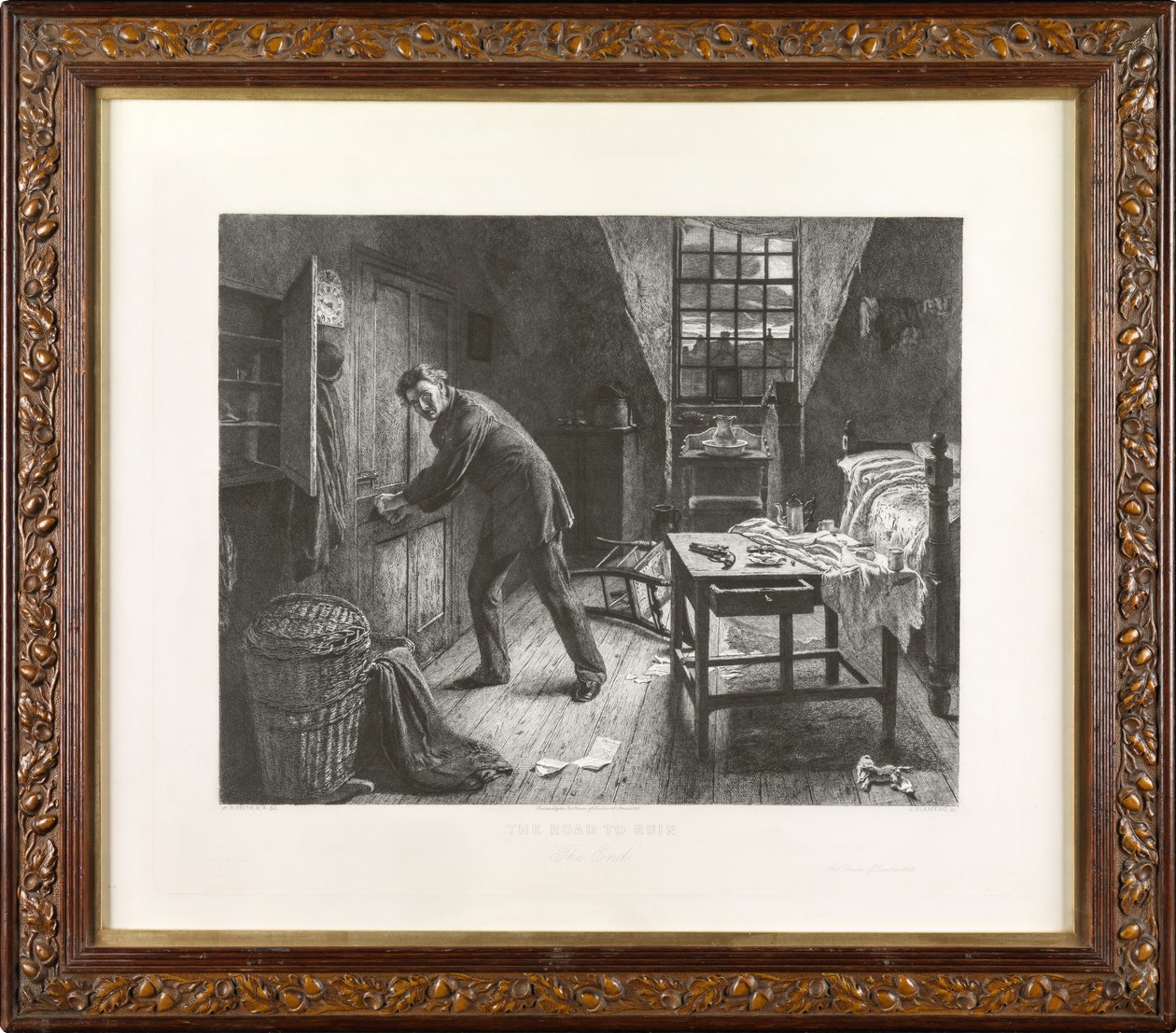 Yıkım Yolu: Son (gravür) by Leopold Flameng