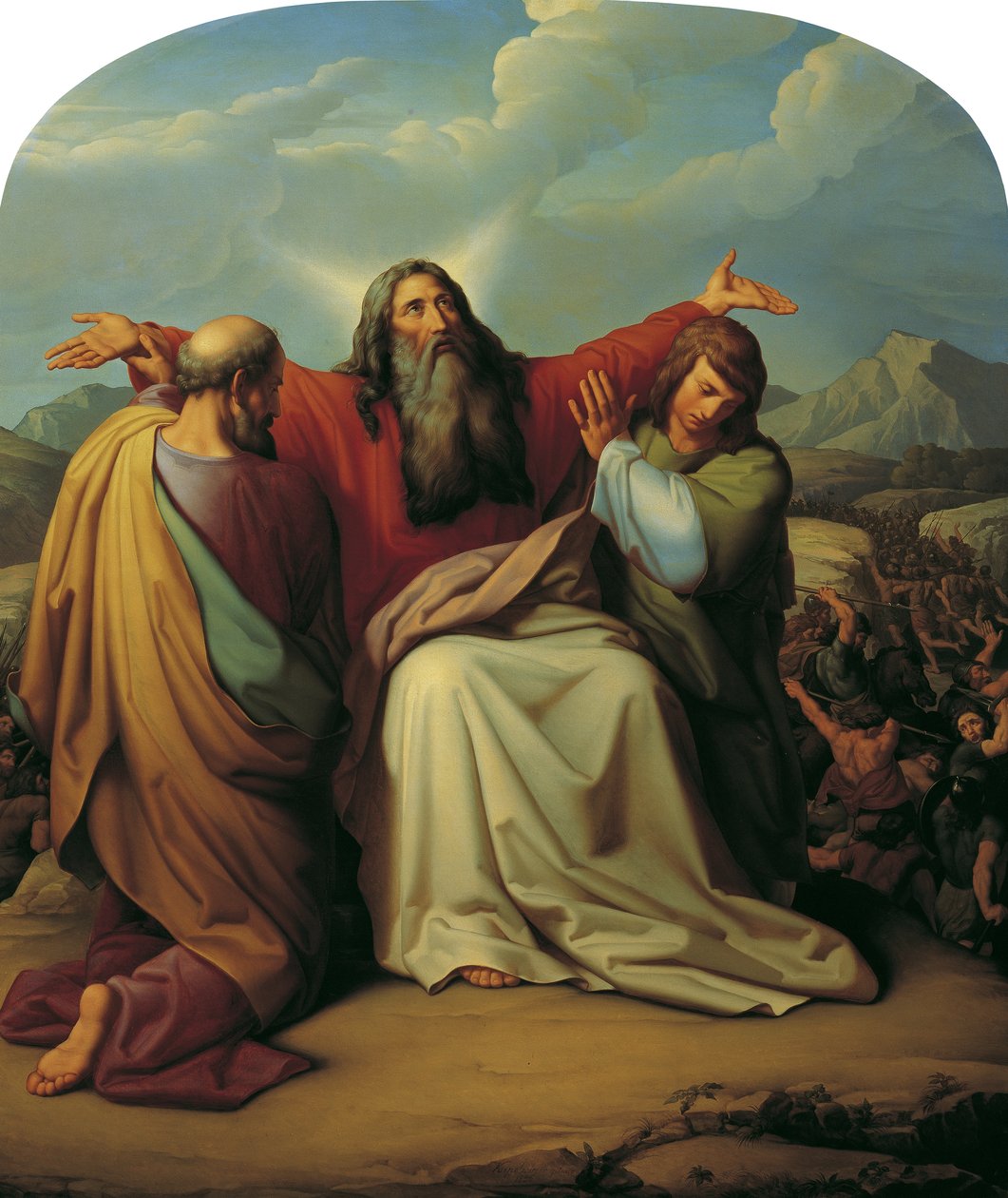 Musa zafer için dua ediyor by Leopold Kupelwieser