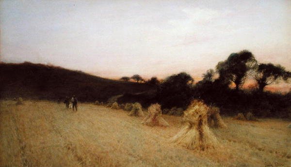 Ayrılık Gününün Son Parlak Parıltısı (kağıt üzerine sulu boya) by Leopold Rivers