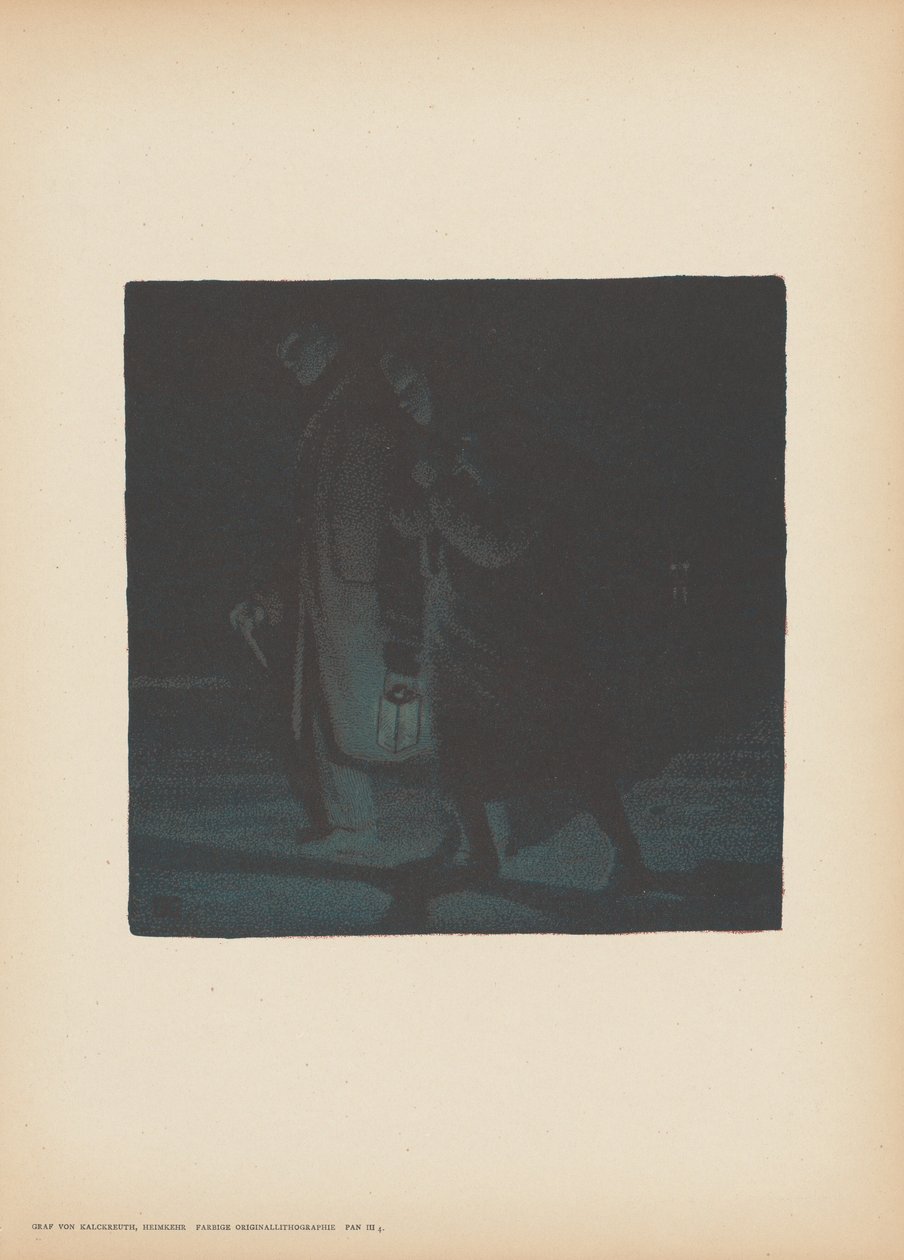 eve dönüş by Leopold von Kalckreuth