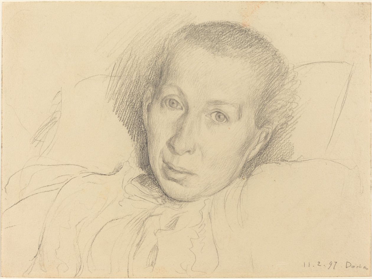 Sanatçının Kızkardeşi Marie von Kalckreuth by Leopold von Kalckreuth
