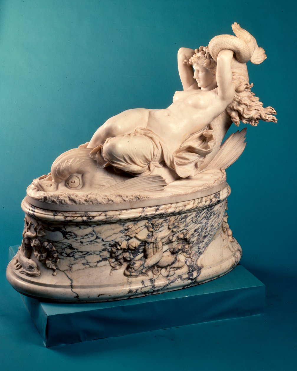 Galatea yunusa biniyor, 1880 dolayları by Leopoldo Ansiglione