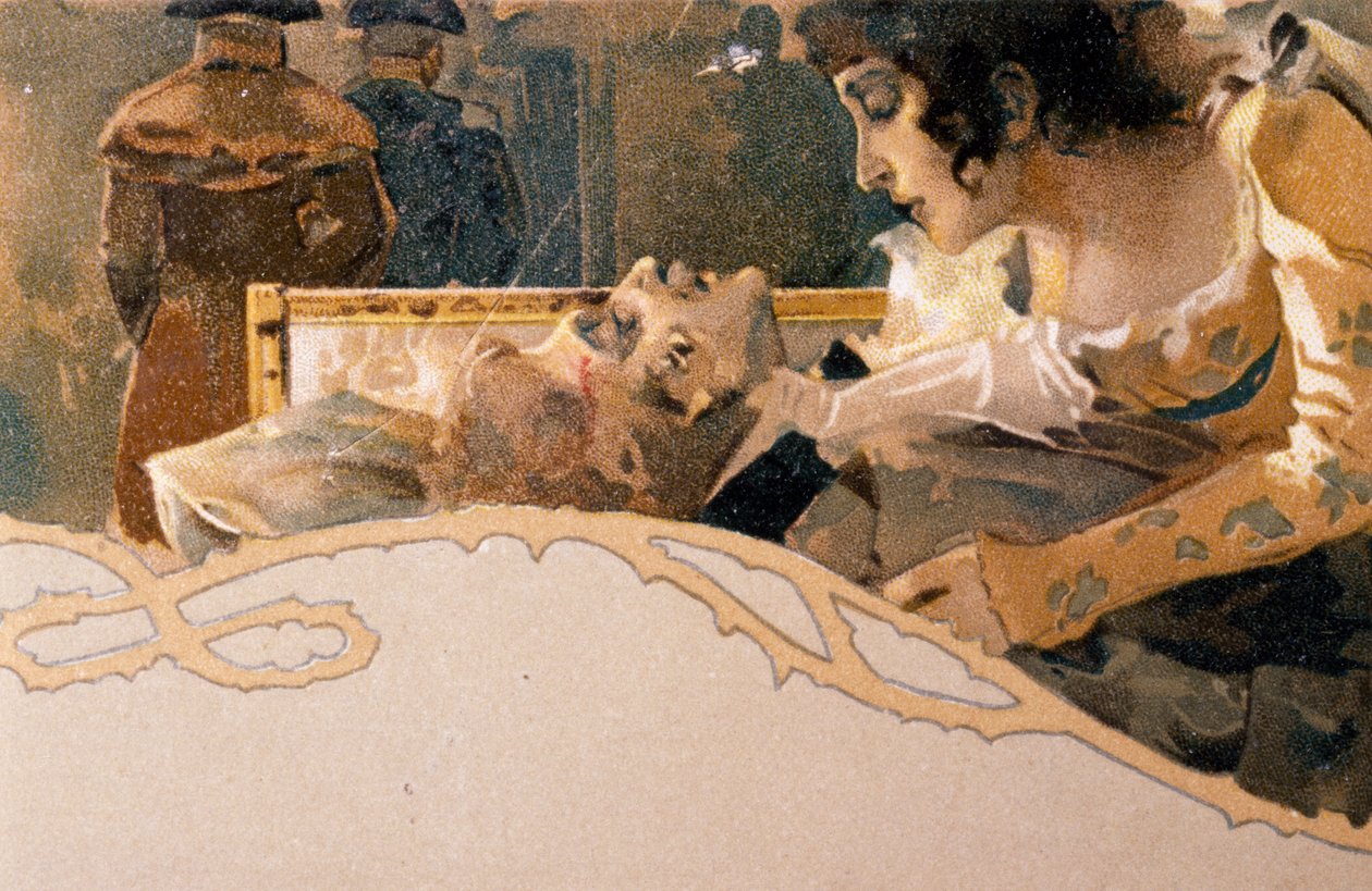 Leopoldo Metlicovitz (1868-1944) tarafından resmedilen ve Tosca