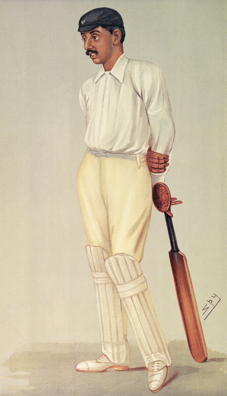 Prens Ranjitsinghi, Casus karikatürü, pub. Vincent Brookes Day & Son, 1895 dolayları by Leslie Matthew Ward