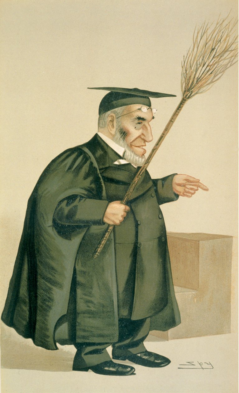 Peder James Leigh Joynes, 'Günün Adamları'ndan bir çizim, 'Punch' dergisinde yayınlandı, 1887 by Leslie Matthew Ward