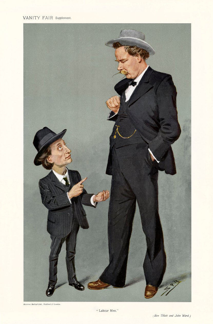 Ben Tillett ve John Ward - ayakta portre by Leslie Matthew (1851 1922) Ward