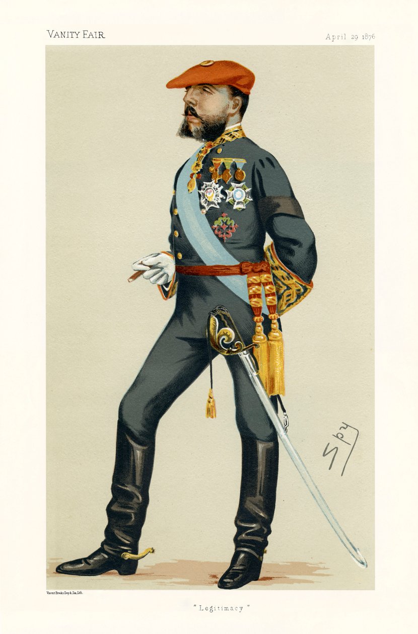 Don Carlos, Madrid Dükü - ayakta portre by Leslie Matthew (1851 1922) Ward