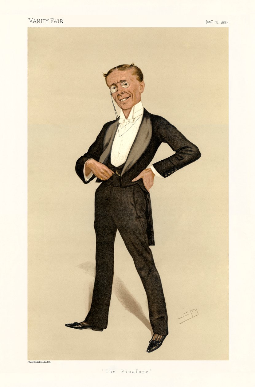 George Grossmith - ayakta portre by Leslie Matthew (1851 1922) Ward