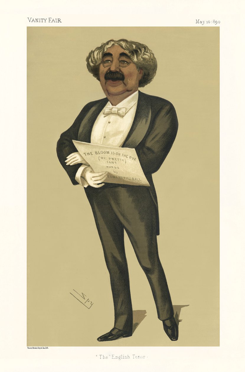 John Sims Reeves - ayakta portre by Leslie Matthew (1851 1922) Ward
