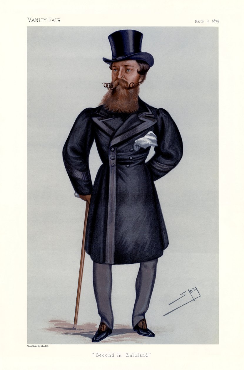 Tümgeneral Henry Hope Crealock - baston ve silindir şapka tutan portre ayakta by Leslie Matthew (1851 1922) Ward