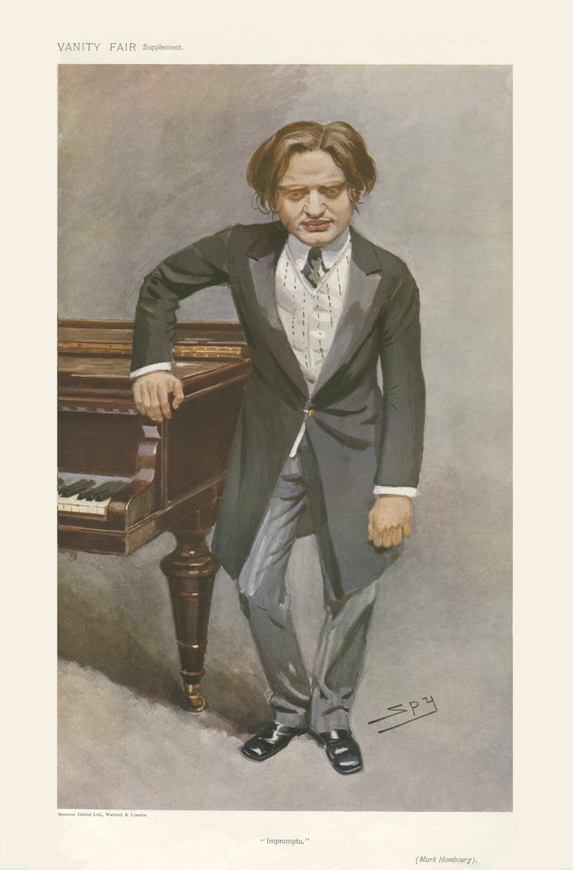 Mark Hamburg - ayakta portre by Leslie Matthew (1851 1922) Ward