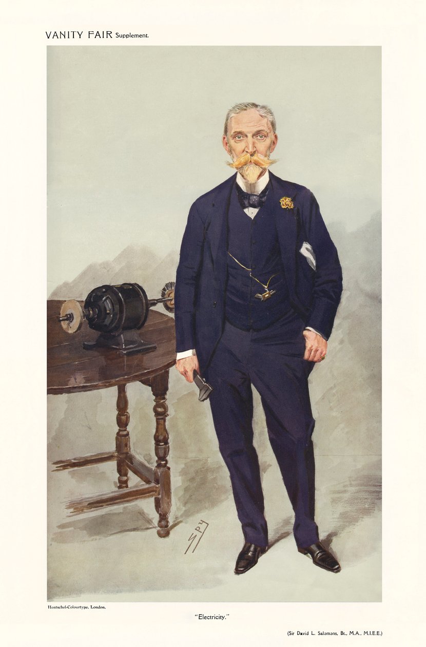 Sir David Lionel Goldsmid-Stern-Salomons - ayakta portre by Leslie Matthew (1851 1922) Ward