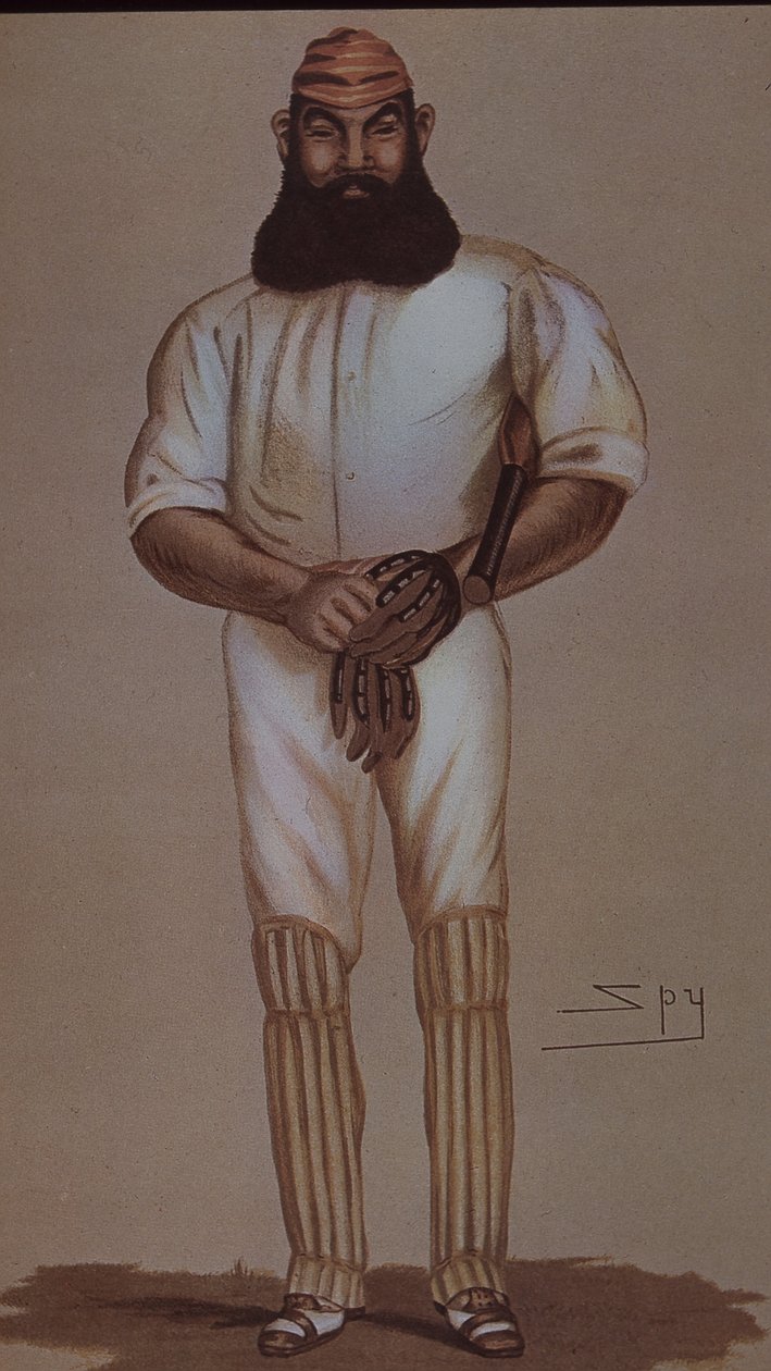 Kriket kahramanı W.G. Grace, Vanity Fair için karikatür by Leslie Matthew Ward