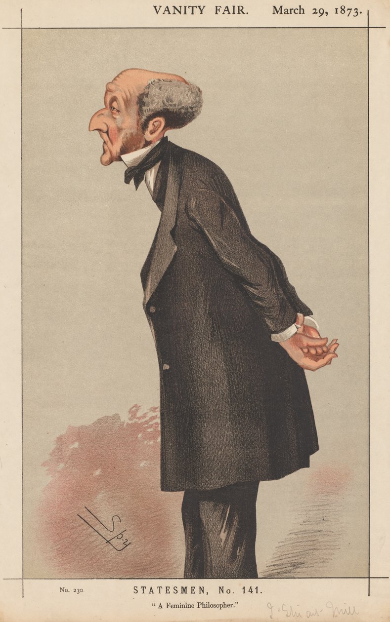Vanity Fair: Devlet Adamı, No. 141 A Feminine Philosopher, 1873. by Leslie Matthew