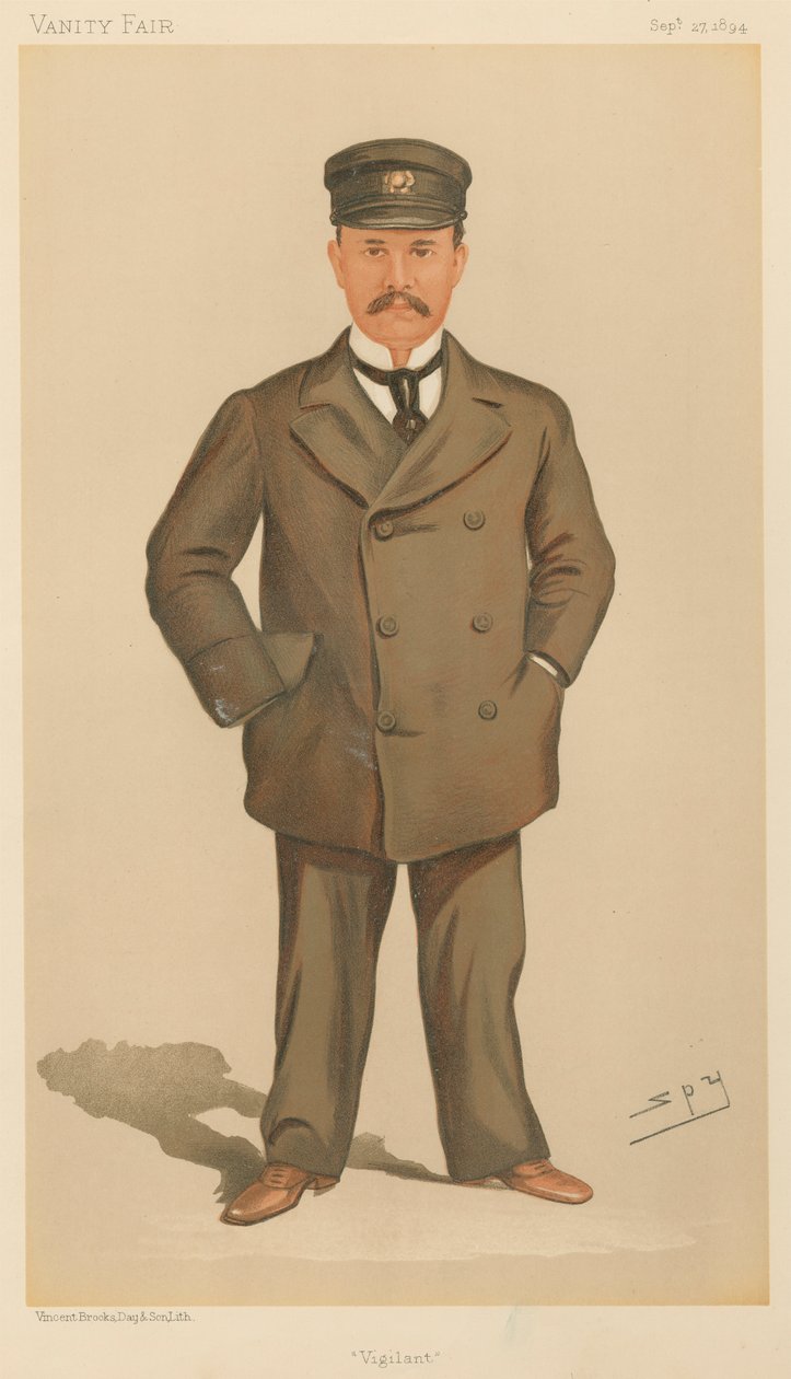 Vanity Fair: Yatçılık Tutkunları; 'Uyanık', Bay George Jay Gould, 27 Eylül 1894 by Leslie Matthew Spy Ward