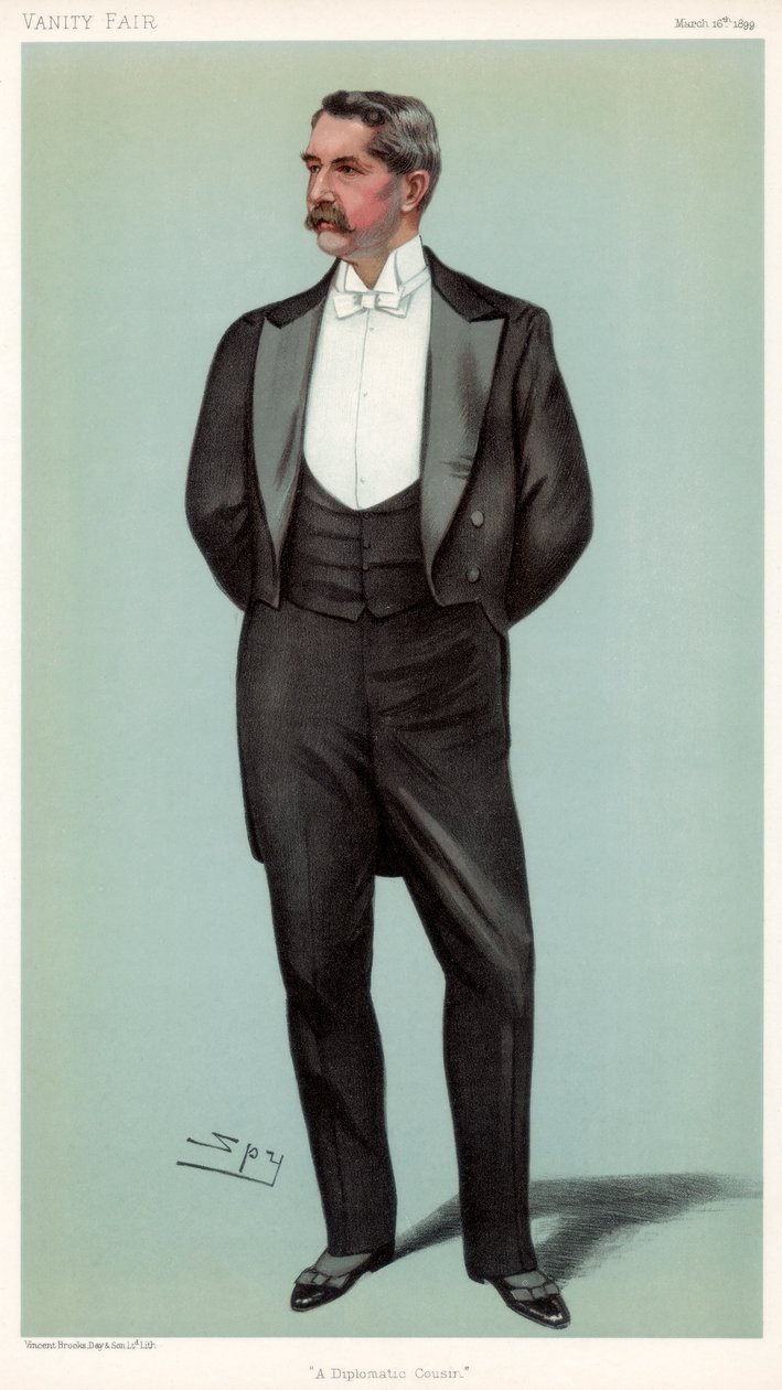 Diplomatik Kuzen Henry White, Amerikalı diplomat, 1899. by Leslie Matthew Ward