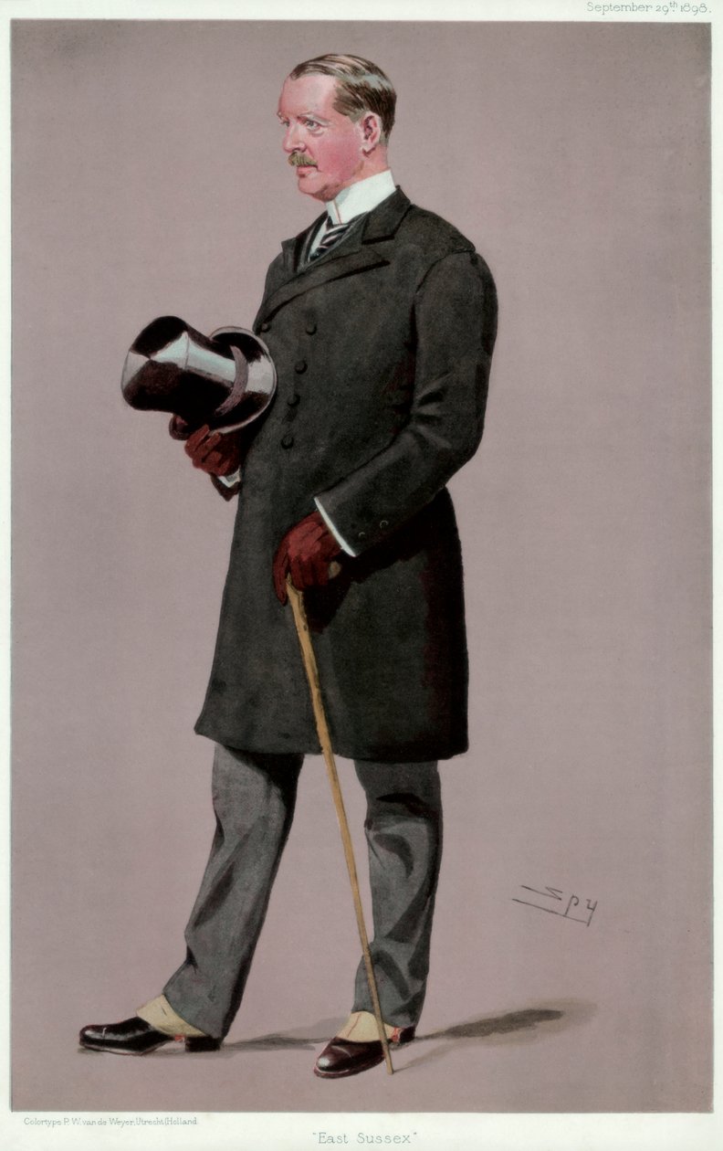 Doğu Sussex, Albay Brookfield, İngiliz askeri ve politikacı, 1898. by Leslie Matthew Ward