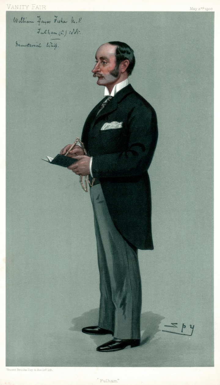 Fulham, William Hayes Fisher, İngiliz politikacı, 1900. by Leslie Matthew Ward